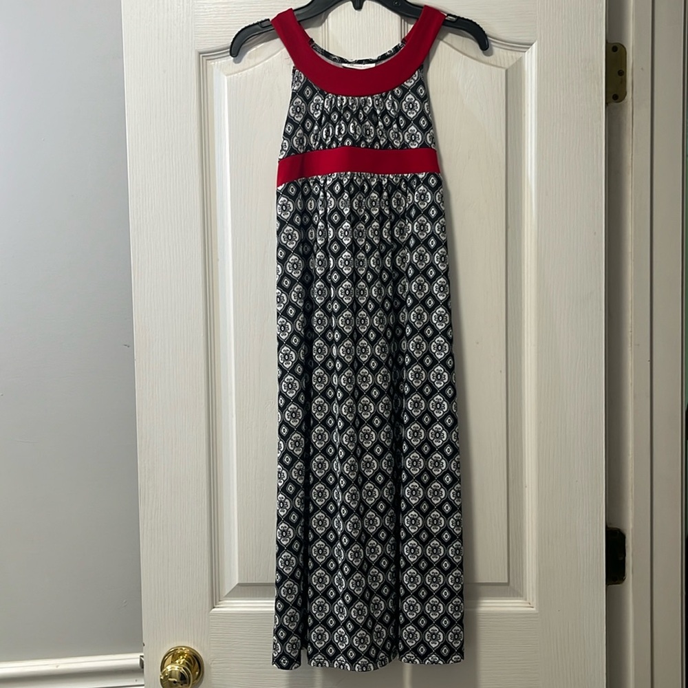 Bonnie Jean dress in red, black, and white